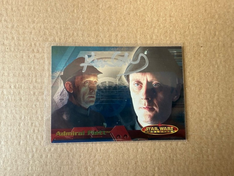 STAR WARS Autograph KEN COLLEY Admiral Piett Signed Topps Evolution ESB
