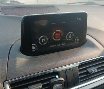 2017 2018 Mazda 3 Radio Display Screen Upper Dash Center 7'' Inches  Used