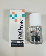 Lot Of 5 Nail Tek Quicken Fast Drying Top Coat 0.5 fl oz