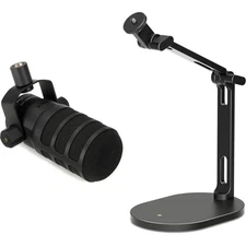 Tige PodMic USB Microphone de diffusion dynamique et support de bureau