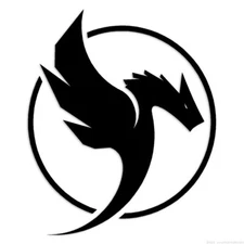 Dragon Wyvern - Decal Sticker - Multiple Colors & Sizes - ebn7237