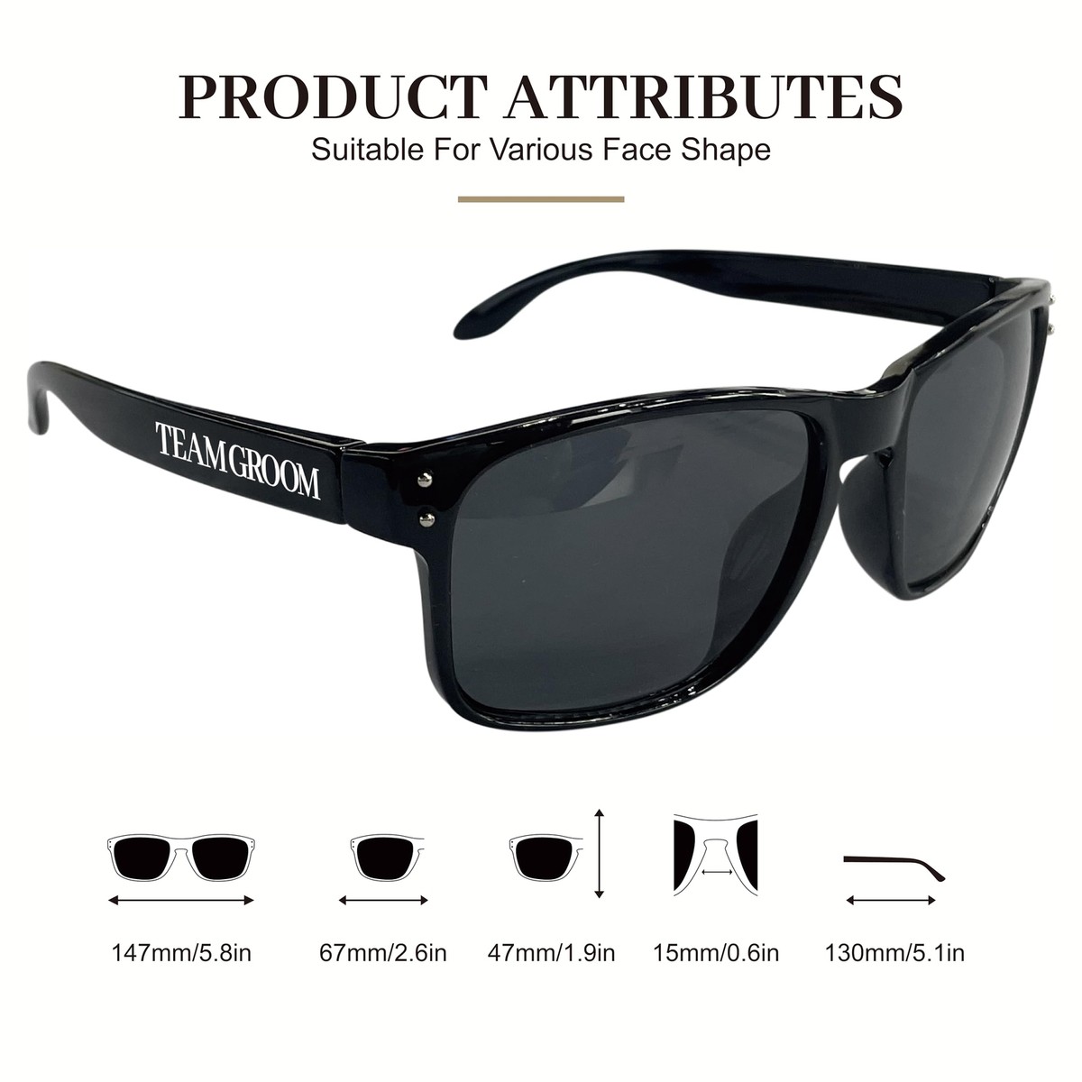 Groomsmen Proposal Gift Sunglasses set of 7, Bachelor Party Favors