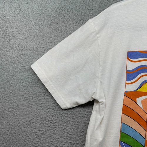MTV Herren Grafik T-Shirt Weiß Kurzarm Rundhals Trippy Logo Größe XL - Bild 3 von 12