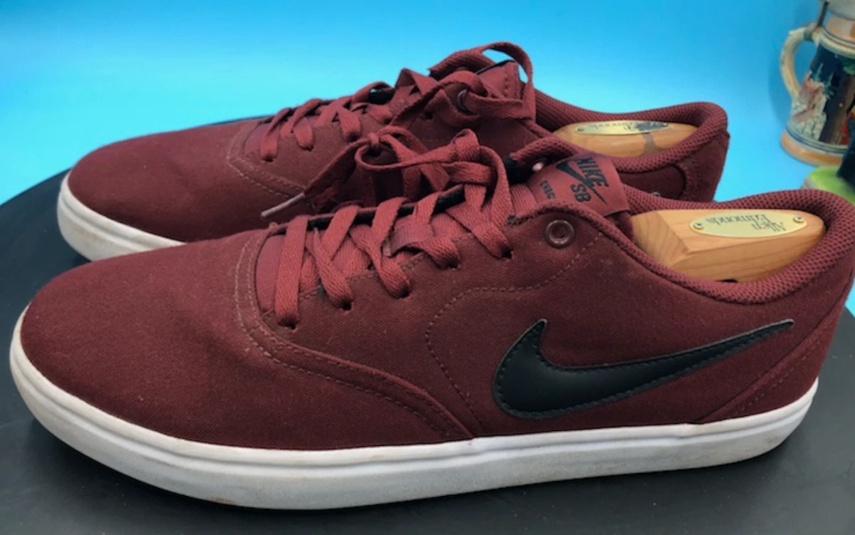 Nike Sb Check Solar Janoski Men&#039;s Sneakers Size 11 Red Wine 843896-611 eBay