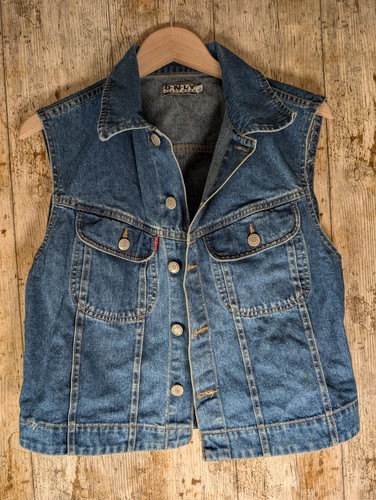 Only Jeans Wear Kelly Blue Denim Vest Size L