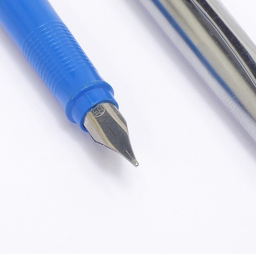 Vintage Blue & Steel Cap Germany Fountain Pen - Picture 3 of 10