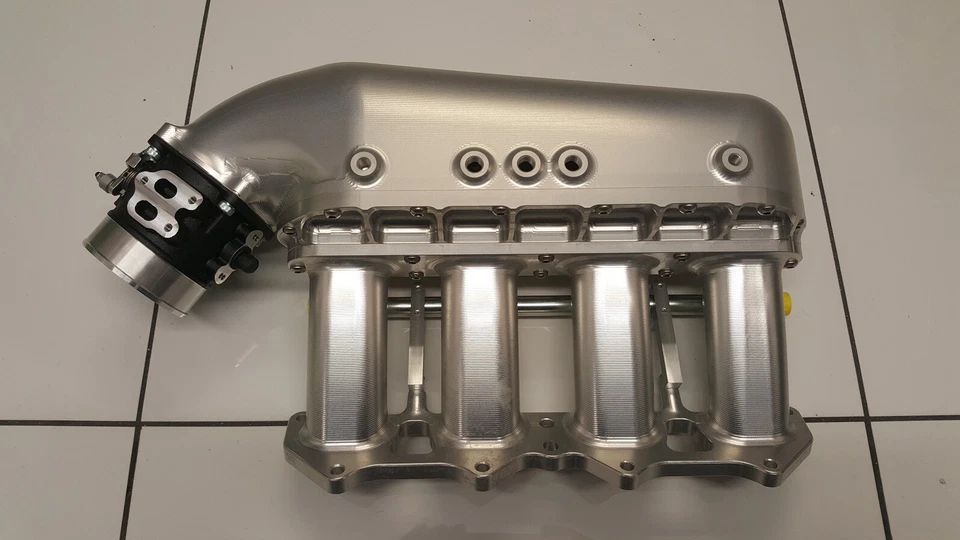 Colector de entrada de aleación de billetes Peugeot 106 TU5J4 - SPOOX MOTORSPORT Foto 3 de 4