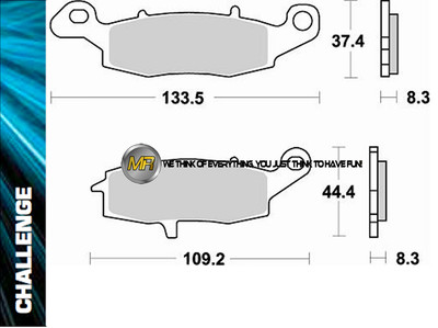 FOR SUZUKI BOULEVARD 1600 2006 06 REAR SINTERED BRAKE PADS BRAKING METAL
