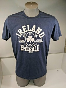 Irish-Connexion-Dublin-Tee-Factory-distressed-Ireland-Emerald-Isle-Size-Lrg