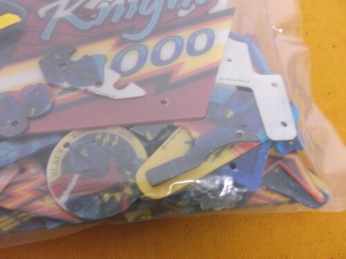 BLACK KNIGHT 2000 WILLIAMS 1989 PLAYFIELD PLASTIC SET NEW LICENSED SEALED - Picture 7 of 9