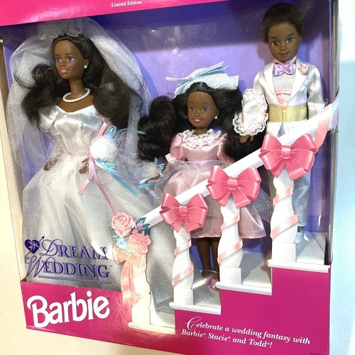 Barbie Dream Wedding African American dolls Limited Edition Gift Set NRFB NIB 🌸 - Picture 1 of 10