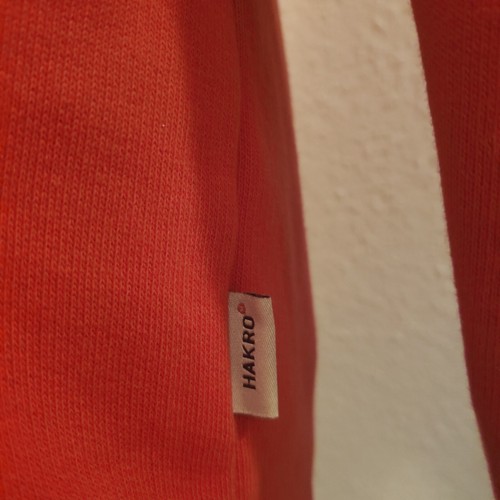 Herren Sweatshirt HAKRO GR. L Langarm Rundhals Rot Getragen - Bild 7 von 10