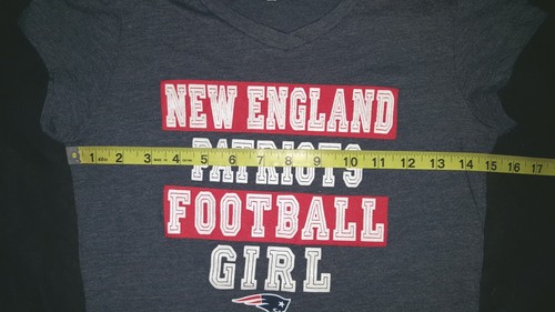 New England Patriots Official NFL Apparel Kids Youth Girls Size L 10-12 T-Shirt - Picture 3 of 7