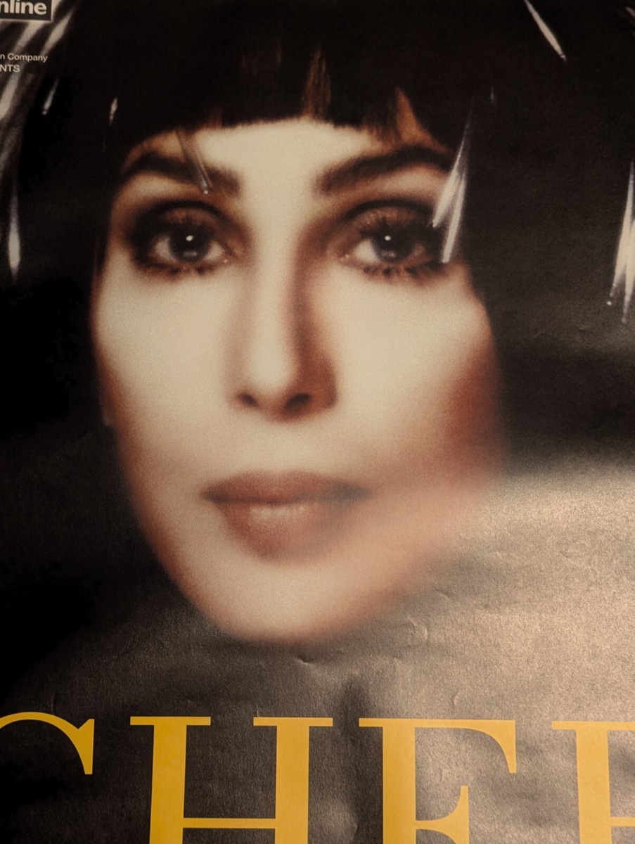 Cher 1999 German Tour Concert Poster - Rare Y2K Frankfurt 