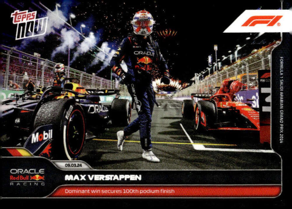 MAX VERSTAPPEN 2024 Topps NOW #3 Formula One Red Bull F1 NM-MT Racing  ID:100093