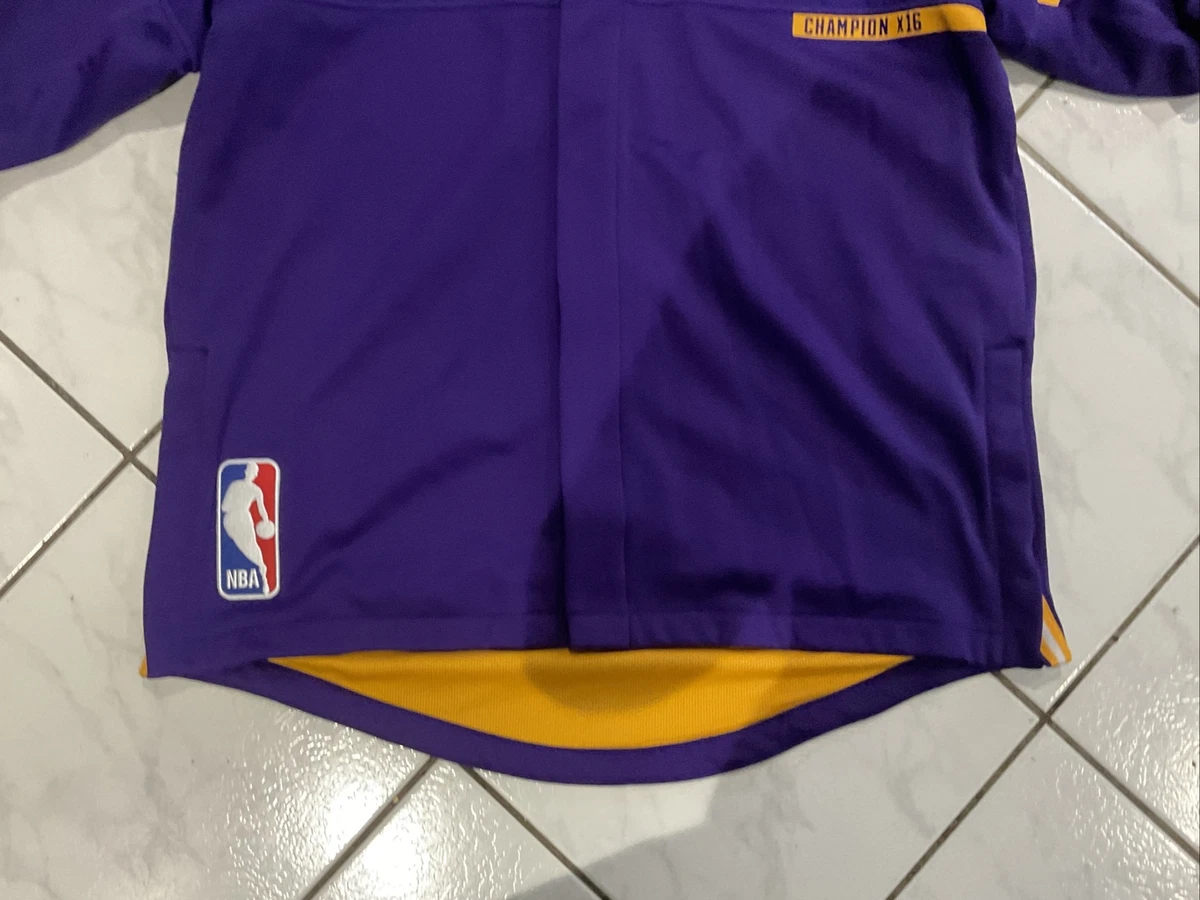 2016-17 Adidas NBA Lakers Team Issued Warm Up Jacket Sz 2XL *RARE HTF*