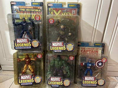 MARVEL LEGENDS Series 1 Ironman Stealth variant HULK TOAD Captain