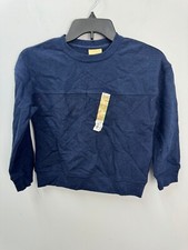 Thereabouts Dark Blue Long Sleeve Blocked Crew Neck Sweatshirt Size XS 6/7