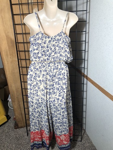Jessica Simpson Jackie Jumpsuit Floral Print Cropped Size S A-1 - Picture 8 of 10