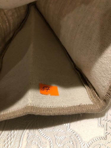 Linen Skufia clergy calotte Natural Linen medium weight size 57 SHIPS FROM USA - Picture 3 of 3
