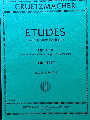 Gruetzmacher: Etudes with Thumb Position, Opus 38 - Cello (IMC # 816)
