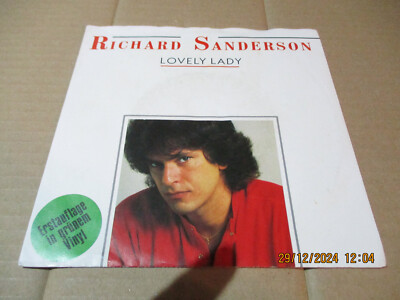 (9) 7'' Single Vinyl - Richard Sanderson- Lovely Lady - Green Vinyl