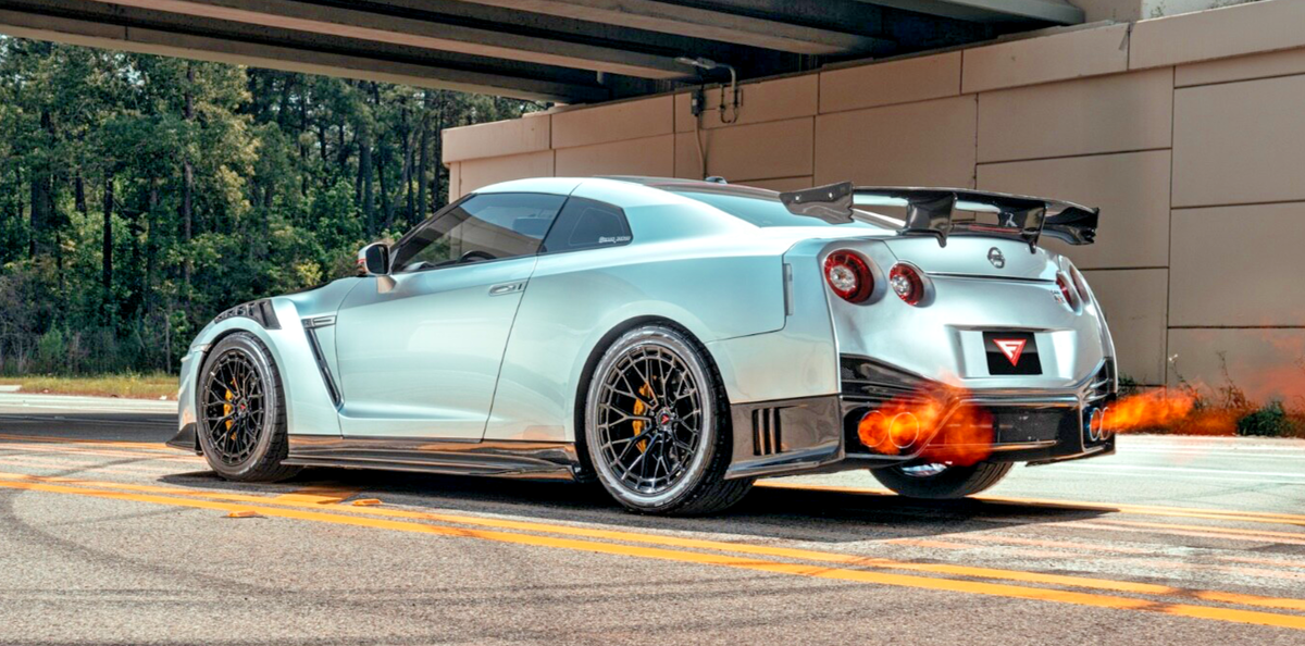 20” FERRADA FR12 OBSIDIAN BLACK WHEELS RIMS FOR NISSAN GTR R35