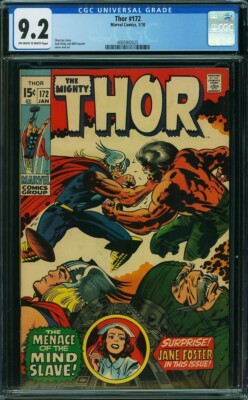 The Mighty THOR  #172 NICE HIGH GRADE!  KIRBY!    CGC 9.2   4005942025