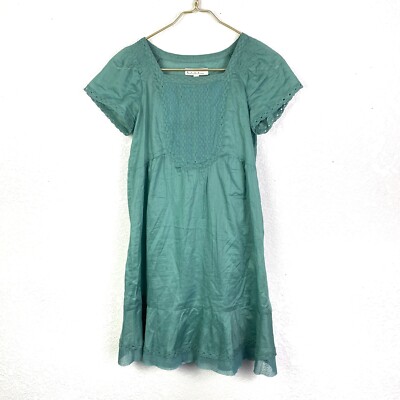 B + ab Women US M Blue Teal Cocktail Dress Lined Cotton Lace 38 EUR 
