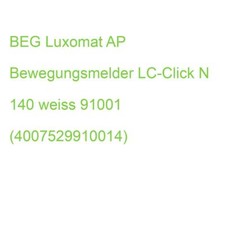BEG Luxomat AP Bewegungsmelder LC-Click N 140 weiss 91001 (4007529910014)