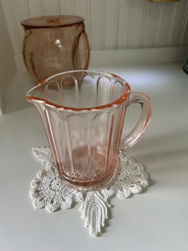 Vintage Hazel Atlas #3027 Pink Pitcher