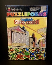 Vintage 1983 Colorforms Puzzleforms Marvel Super Heroes - Sealed 
