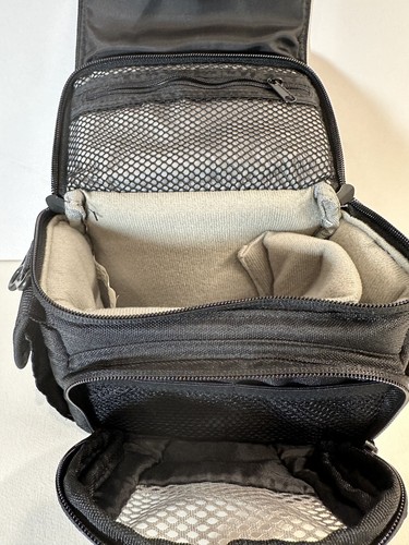 Lowepro Edit 110 Small 7x5x4 Black Padded Canvas Bag Camera Photograhy Travel - Picture 5 of 7