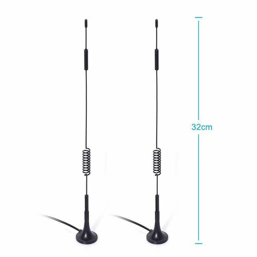 2 Pack Antenna 4G LTE TS-9 Magnetic Polarization Vertical With 3 Meter Cable Hot - Picture 8 of 12