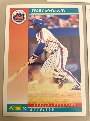 Terry McDaniel ⚾️ New York Mets Baseball Cards⚾️ 5 Rookie Card Lot W/ ER ⚾️ 0668 - Picture 5 of 8