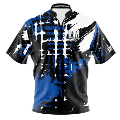 NEW I AM Bowling  Blue Urban Splatter Bowling Jersey S-4XL Moisture-Wicking