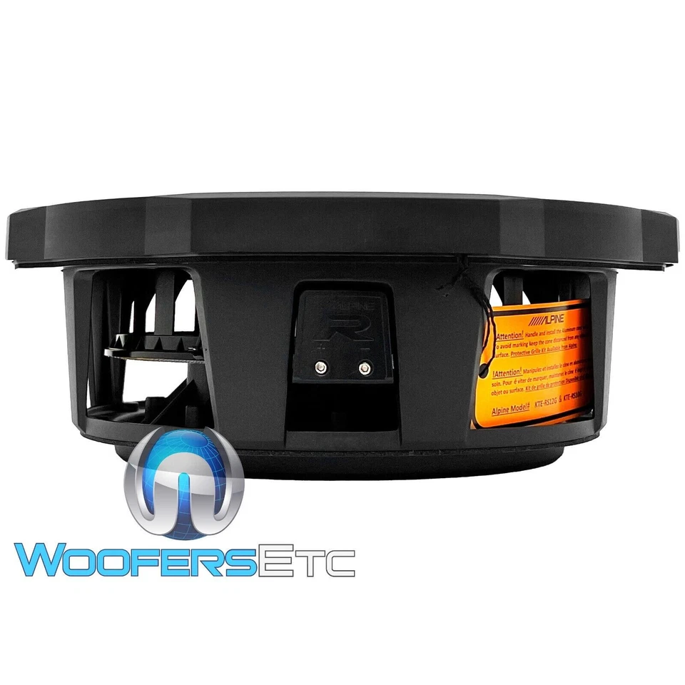 ALPINE RS-W10D4 10" 1800W DUAL 4-OHM SHALLOW SLIM CAR SUBWOFER BASS SPEAKER NEW - Image 4 of 4