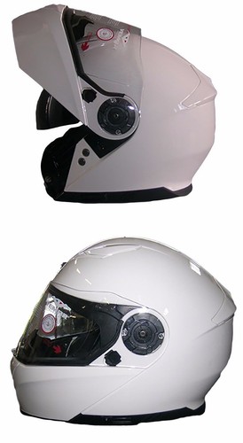 CASCO VEMAR NASHI DOPPIA VISIERA MODULARE BIANCO LUCIDO TAGLIA L | eBay