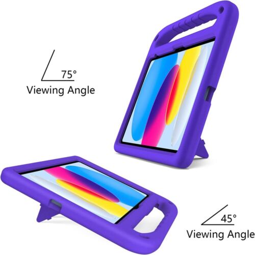 For iPad 5/6/7/8/9/10th Air 2 3 4 5 Mini 6 Pro 11 Kids EVA Foam Stand Case Cover - Picture 39 of 49