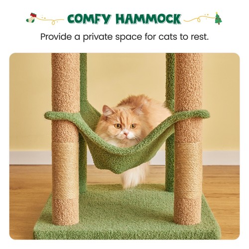63.8" Sturdy Cat Tree Tower Condo Furniture Scratching Post Pet Kitty Play House - Picture 49 of 96