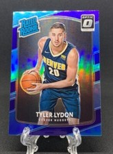 Tyler Lydon 2017-18 NBA Optic Purple Blue Holo Rated Rookie #177  Nuggets