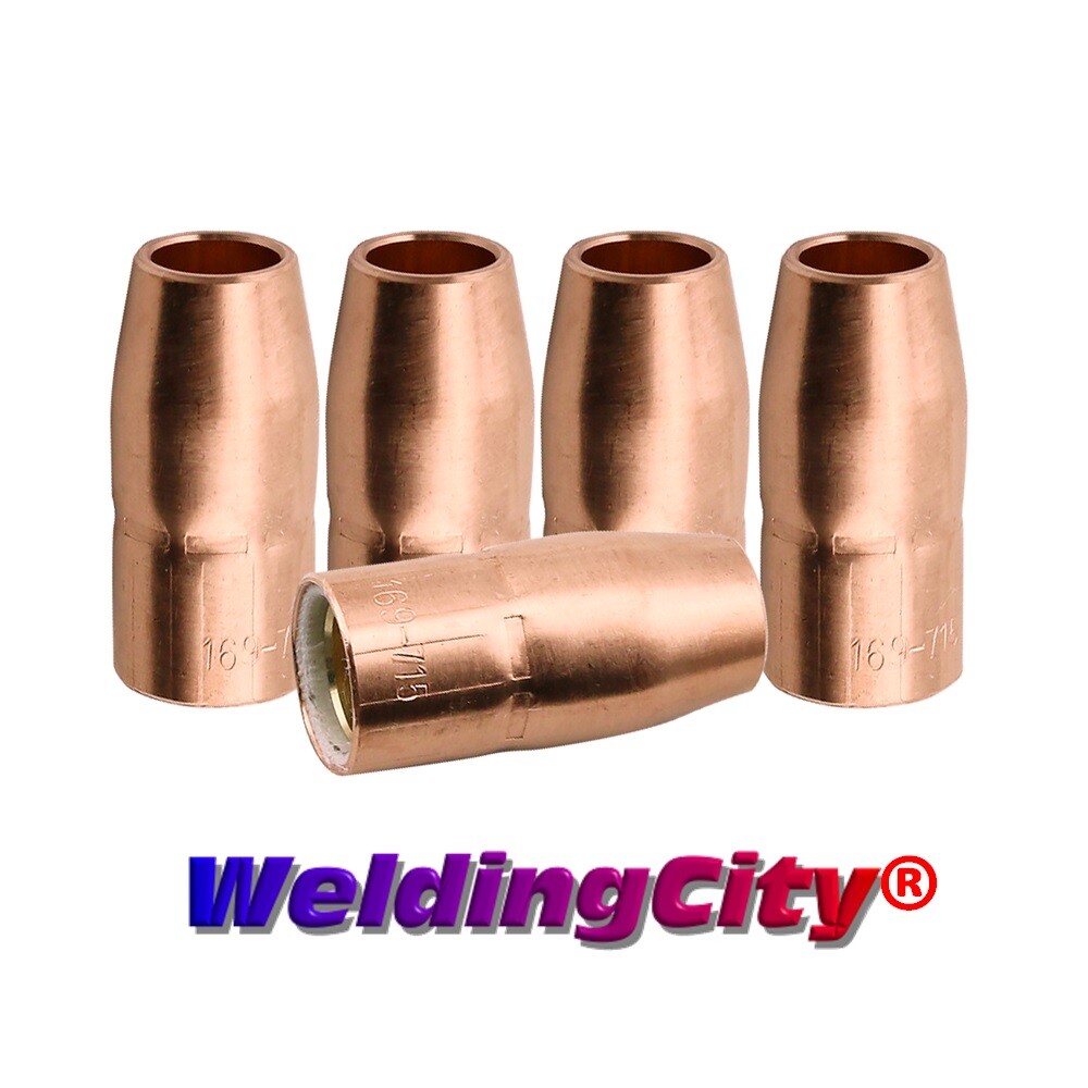 WeldingCity® 5pk MIG Welding Gun Nozzle 169715 1/2" for Miller M10/M