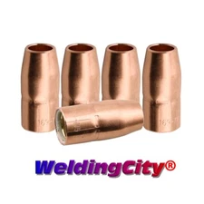 WeldingCity® 5-pk MIG Welding Gun Nozzle 169715 1/2" for Miller M-10/M-15 Hobart