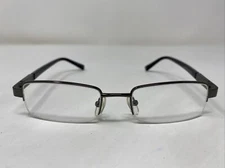 M006 COL.02 50-18-135 Gunmetal Metal Half Rim Eyeglasses Frame -V82