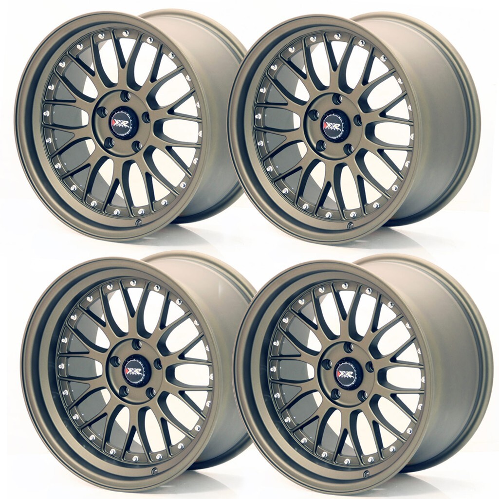 XXR 521 18" 10 & 8.5 STAGGERED 5x114.3 BRONZE RIMS ALLOYS WHEELS BBS