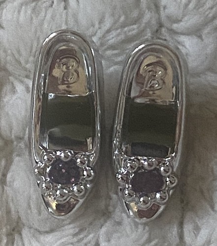 Vintage Mattel Barbie Metallic Silber Lila Gem High Heels  - Bild 6 von 7