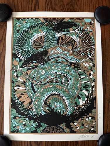 Tyler Stout - Saraph II Green Variant Limited Poster Art Print | BNG Mondo
