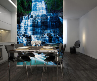 3D Waterfall Stone ZHUA11375 Wallpaper Wall Murals Removable Self-adhesive Amy