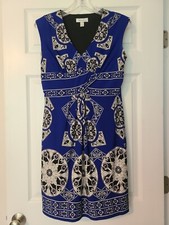 Dress Barn Blue Sleeveless dress, size 4 EUC