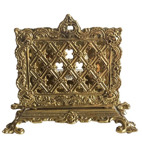 Vintage Solid Brass Virginia Metal Crafters Letter Holder Perpetual Calendar - Picture 7 of 15